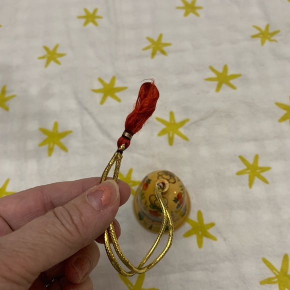 Multicolor Floral Bell Ornament - Picture 3 of 7